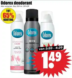 Dirk Odorex deodorant aanbieding