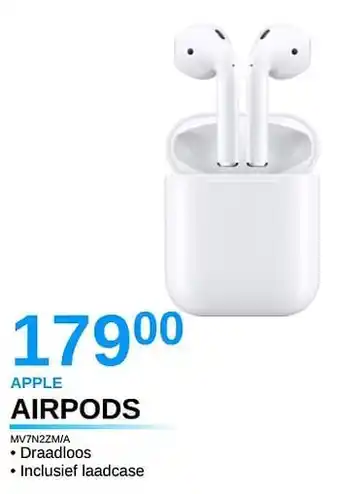 EHBO PC Apple airpods mv7n2zm-a aanbieding