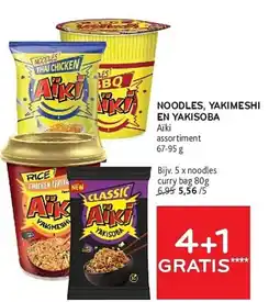 Alvo Noodles yakimeshi en yakisoba aïki aanbieding