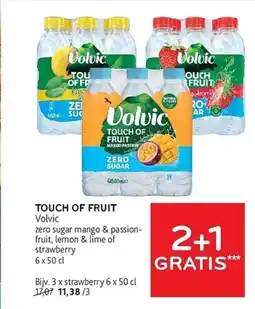 Alvo Volvic touch of fruit aanbieding