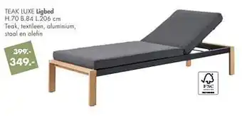 Casa Teak luxe ligbed aanbieding