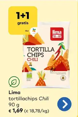 Bio Planet Lima tortillachips Chili aanbieding