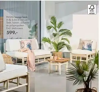 Casa Pantai lounge bank aanbieding