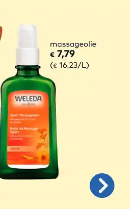 Bio Planet Weleda massageolie aanbieding