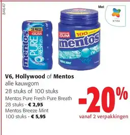 Colruyt Mentos Pure Fresh Pure Breath 28 stuks aanbieding