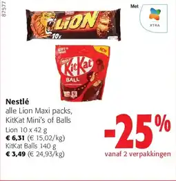 Colruyt Nestlé KitKat Balls 140 g aanbieding