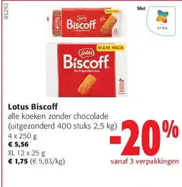 Colruyt Lotus Biscoff 4 x 250 g aanbieding