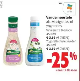 Colruyt Vandemoortele Vinaigrette Bieslook 450 ml aanbieding