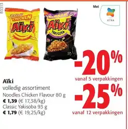 Colruyt Aïki Noodles Chicken Flavour 80 g aanbieding