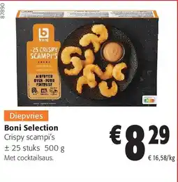 Colruyt Boni Selection Crispy scampi’s ± 25 stuks 500 g aanbieding