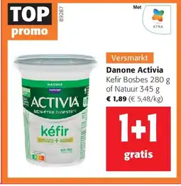 Colruyt Danone Activia Kefir Bosbes 280 g of Natuur 345 g aanbieding