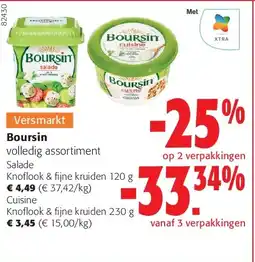 Colruyt Boursin Knoflook & fijne kruiden 120 g aanbieding