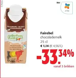 Colruyt Fairebel chocolademelk 25 cl aanbieding