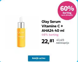 Plein.nl Olay Serum Vitamine C + AHA24 aanbieding