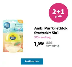 Plein.nl Ambi Pur Toiletblok Starterkit 5-in-1 aanbieding