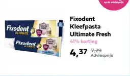 Plein.nl Fixodent Kleefpasta Ultimate Fresh aanbieding