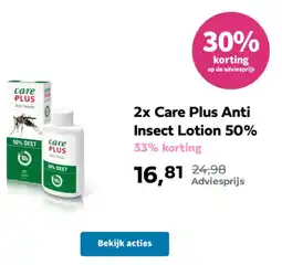 Plein.nl Care Plus Anti Insect Lotion 50% aanbieding