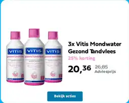 Plein.nl Vitis Mondwater Gezond Tandvlees aanbieding