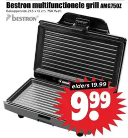 Dirk Bestron Multifunctionele Grill AMG750Z aanbieding