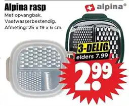 Dirk Alpina rasp aanbieding