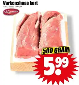 Dirk Varkenshaas kort aanbieding