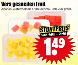 Dirk Vers gesneden fruit aanbieding