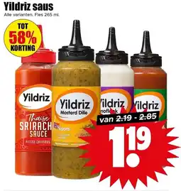 Dirk Yildriz saus aanbieding