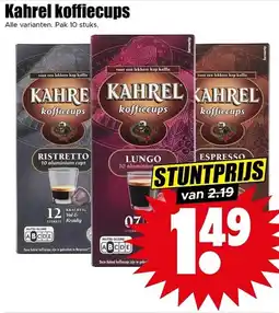 Dirk Kahrel koffiecups aanbieding