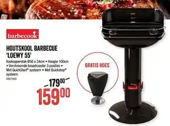 HandyHome Houtskool barbecue loewy 55 aanbieding