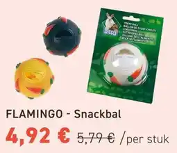 Tom&Co Flamingo Snackbal aanbieding