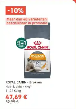 Tom&Co Royal Canin Brokken Hair & Skin aanbieding