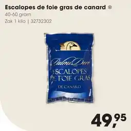 Hanos Escalopes de foie gras de canard aanbieding