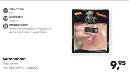 Hanos Serranoham aanbieding