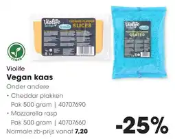 Hanos Violife Vegan kaas aanbieding