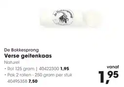 Hanos De Bokkesprong Verse geitenkaas aanbieding