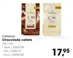 Hanos Callebaut Chocolade callets aanbieding