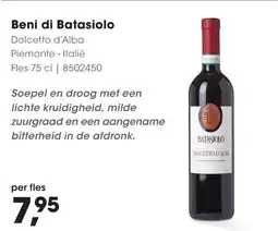 Hanos Beni di Batasiolo aanbieding