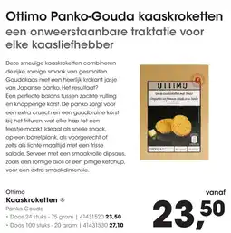 Hanos Ottimo Kaaskroketten aanbieding