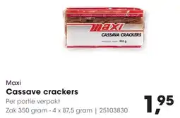 Hanos Maxi Cassave Crackers aanbieding