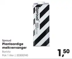 Hanos Sproud Plantaardige melkvervanger aanbieding