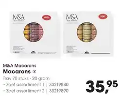 Hanos M&A Macarons aanbieding