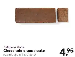Hanos Cake van Klaas Chocolade druppelcake aanbieding