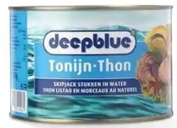 Hanos Deep Blue Tonijnstukjes in water aanbieding