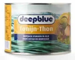 Hanos Deep Blue Tonijnstukjes in olie aanbieding