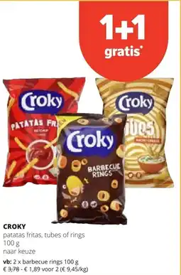 Spar CROKY barbecue rings 100 g aanbieding