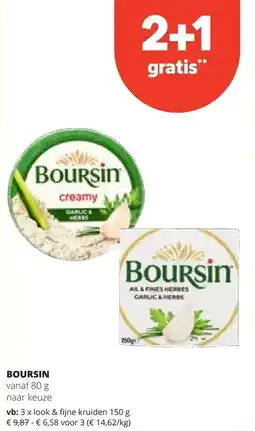 Spar BOURSIN look & fijne kruiden 150 g aanbieding