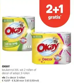 Spar OKAY decor 3 rollen aanbieding