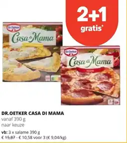 Spar DR.OETKER CASA DI MAMА salame 390 g aanbieding