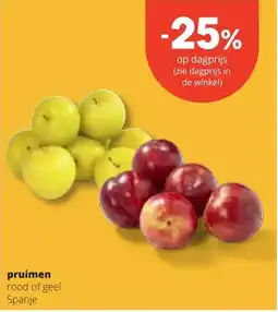 Spar pruimen aanbieding