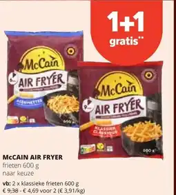 Spar MCCAIN AIR FRYER klassieke frieten 600 g aanbieding